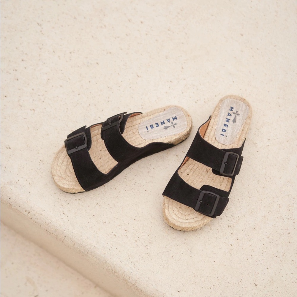 Manebi suede espadrille sandals